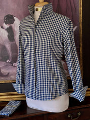 DEEP RUN SHIRT & STOCK TIE IN NAVY