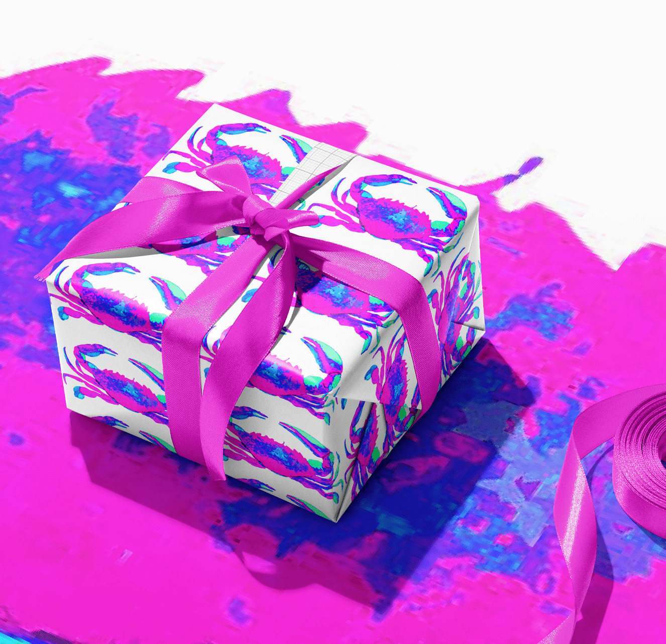 PINK CRAB LOVE GIFT WRAP - Middy N' Me