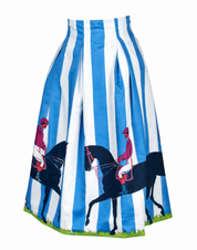 PADDOCK PARADE SKIRT IN CORNFLOWER