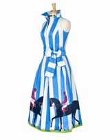 PADDOCK PARADE SKIRT IN CORNFLOWER