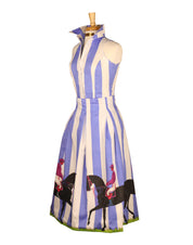PADDOCK PARADE SKIRT IN CORNFLOWER