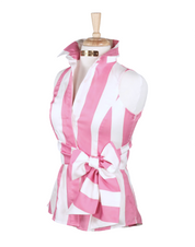 PADDOCK STRIPE SHIRT IN PERFECT PINK