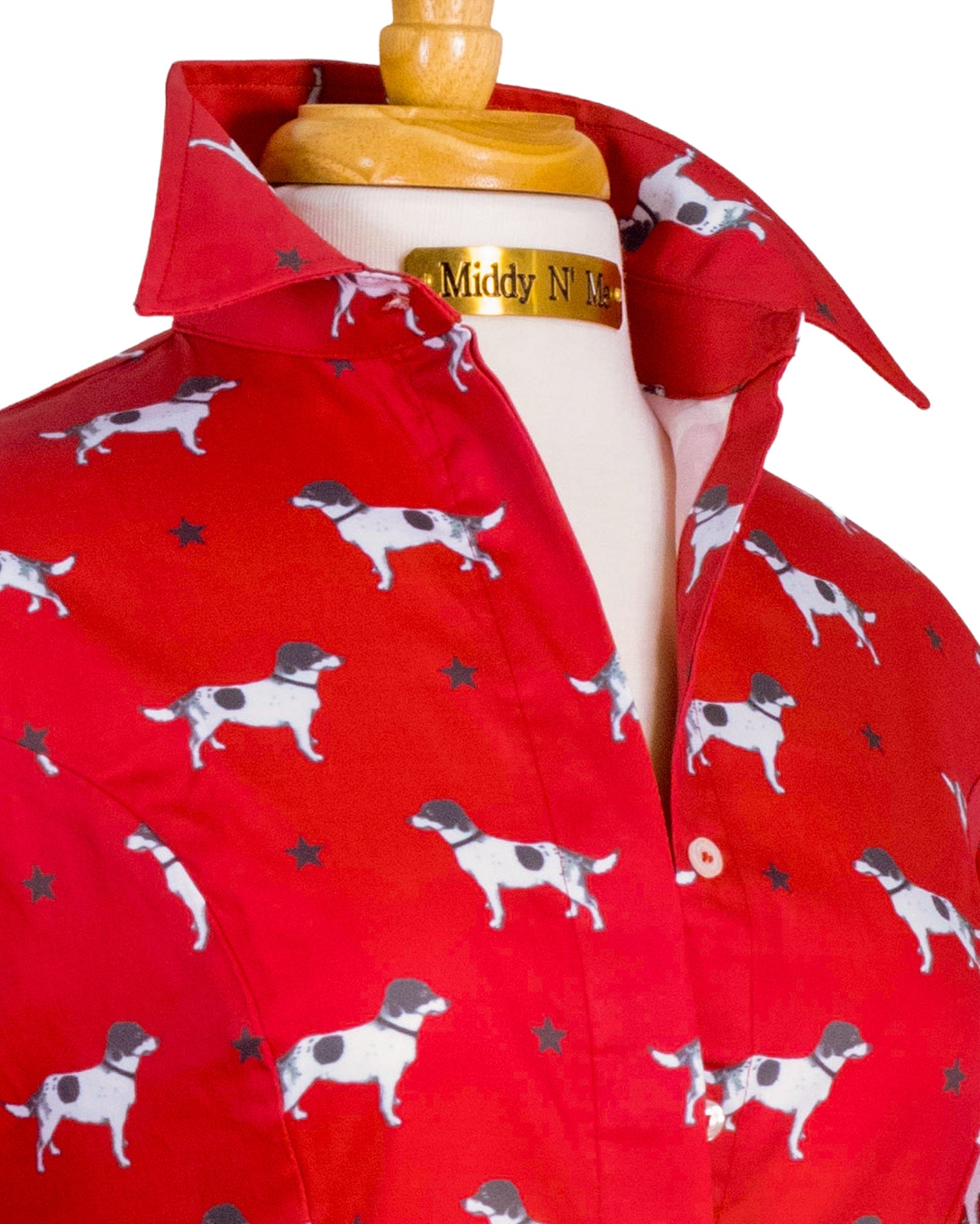 RILEY SHIRT IN CRIMSON