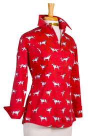 RILEY SHIRT IN CRIMSON