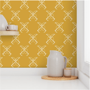 HUNT WHIPS WALLPAPER IN SUNFLOWER - Middy N' Me