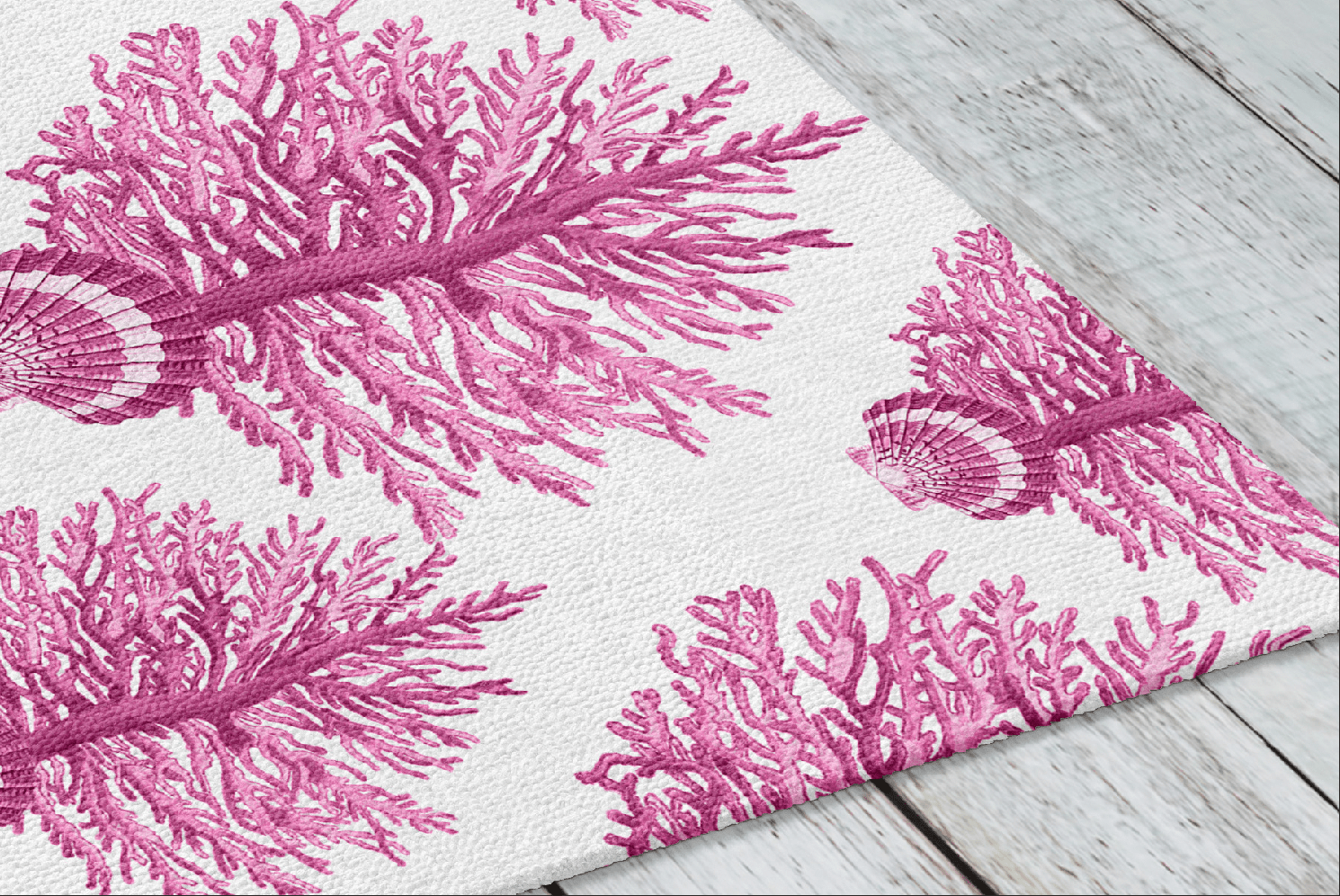 SEA BLOOMS RUG IN PINK - Middy N' Me