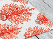 SEA BLOOMS RUG IN ORANGE - Middy N' Me