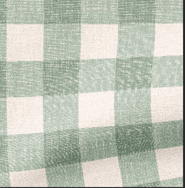 1"GINGHAM FABRIC IN SAGE - Middy N' Me