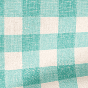 1" GINGHAM FABRIC IN AQUA - Middy N' Me