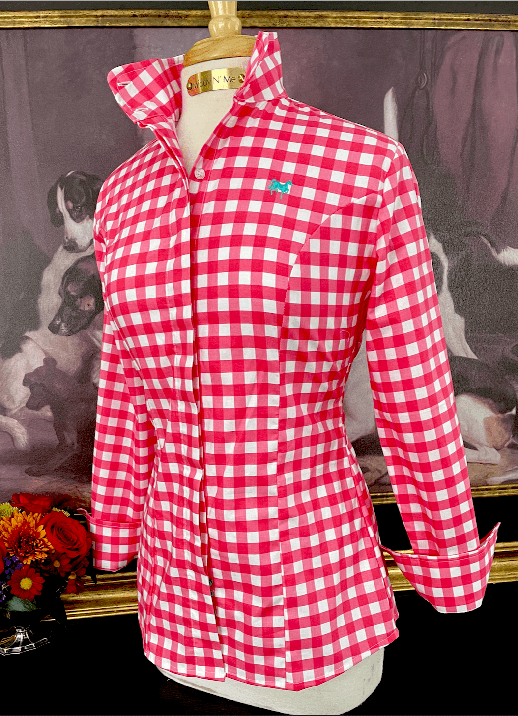 SWEET MELISSA IN FUCHSIA GINGHAM - Middy N' Me