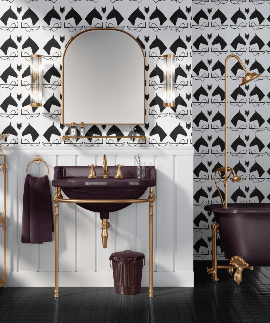 MILLBROOK WALLPAPER IN BLACK - Middy N' Me