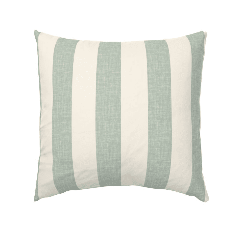 CABANA STRIPE DUVET IN SAGE