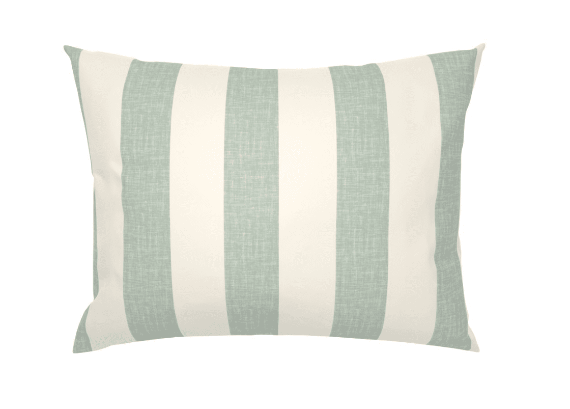 CABANA STRIPE DUVET IN SAGE