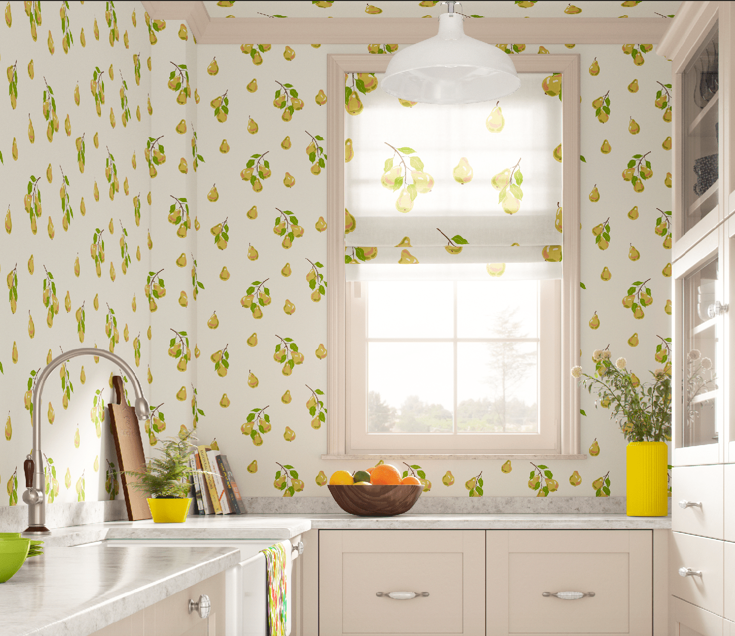 SWEET JANE IN PEAR WALLPAPER