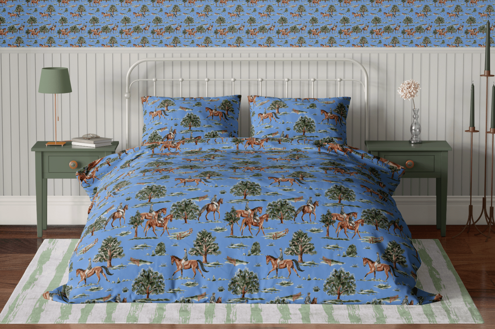 RIVER ROAD DUVET IN CORNFLOWER