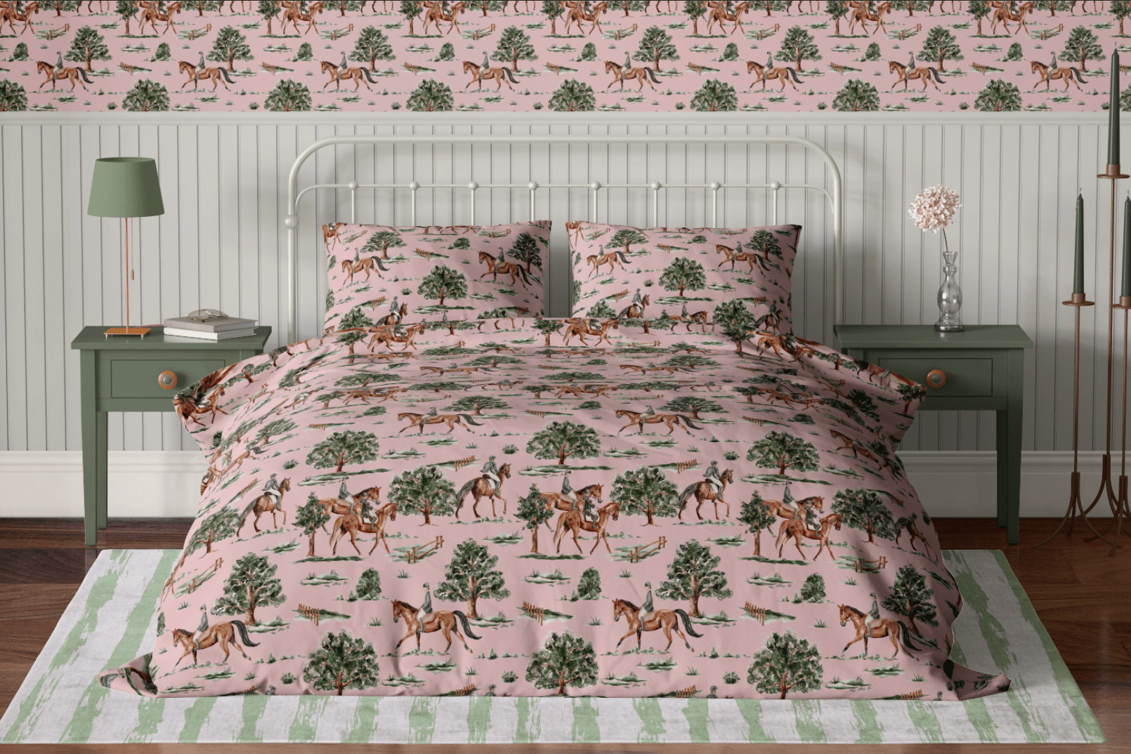 RIVER ROAD DUVET IN ROSE