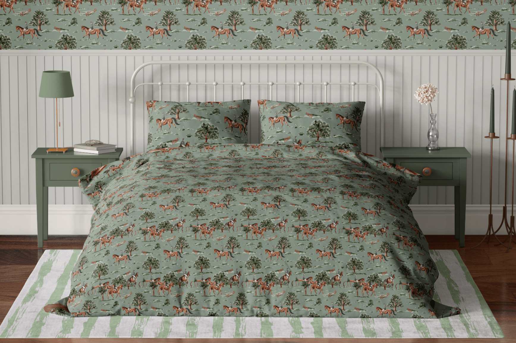 RIVER ROAD DUVET IN SAGE