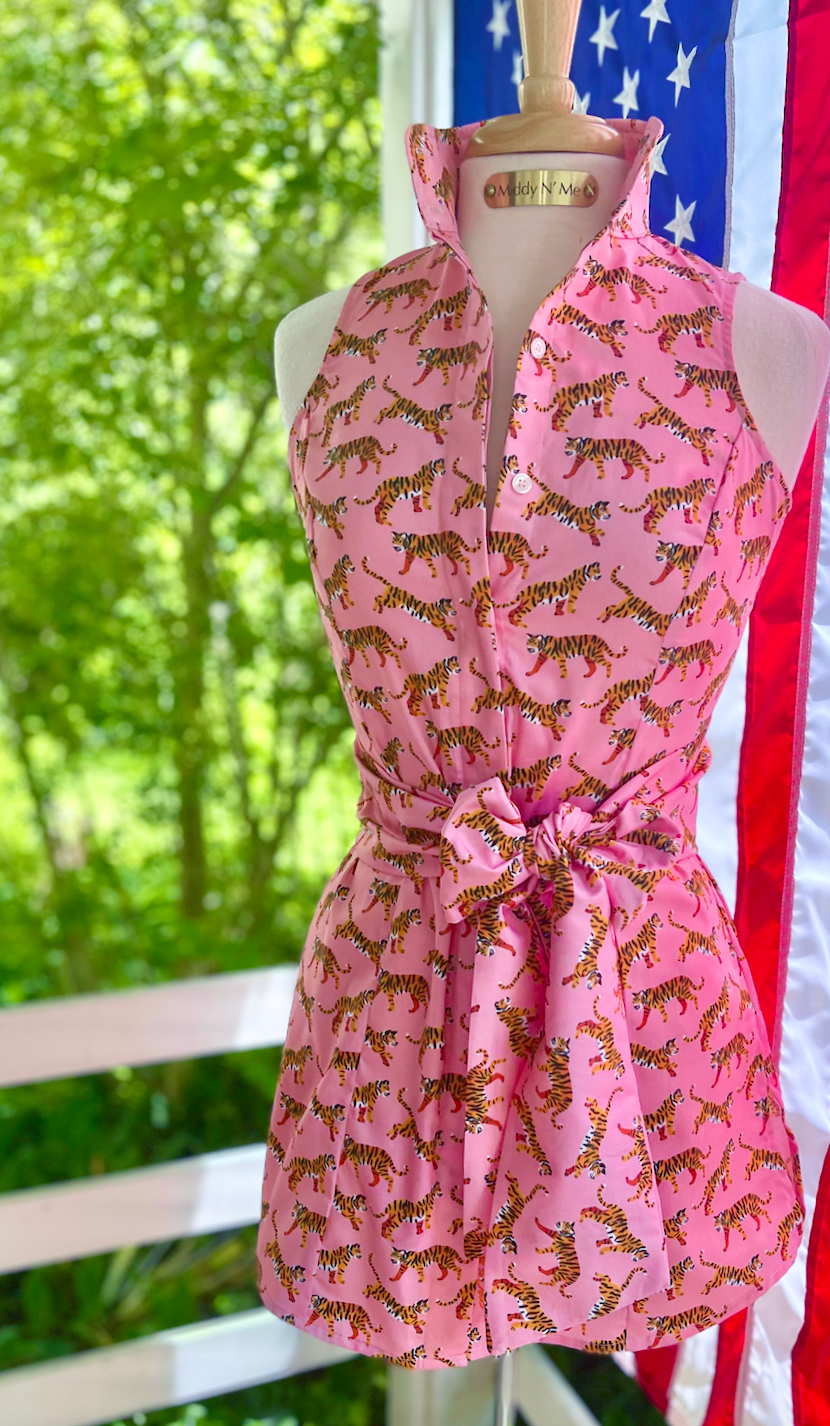 TIGER LOVE TUNIC IN ROSY