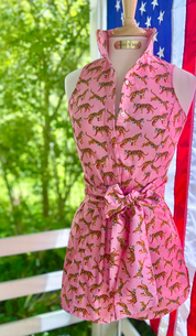 TIGER LOVE TUNIC IN ROSY