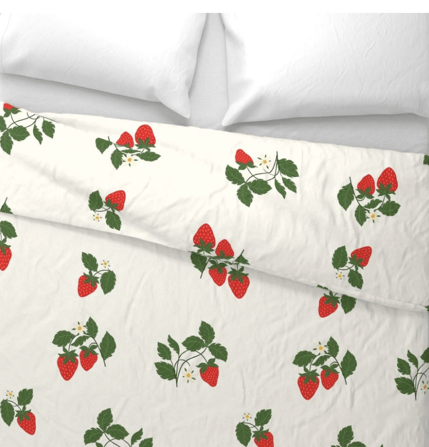 SWEET JANE DUVET IN STRAWBERRY