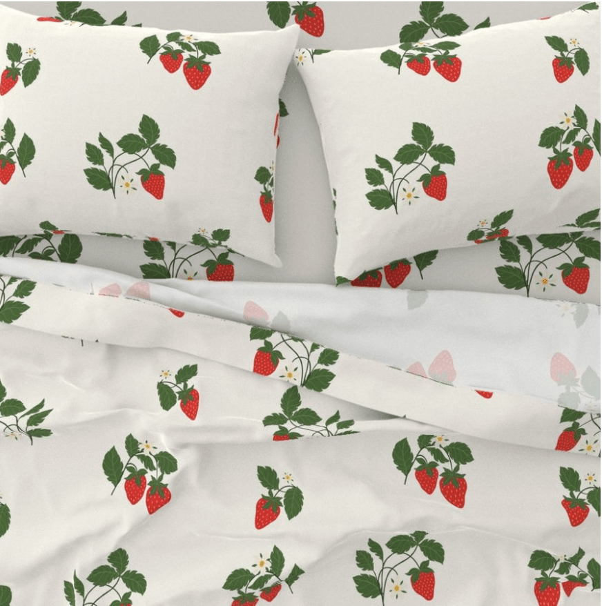 SWEET JANE DUVET IN STRAWBERRY