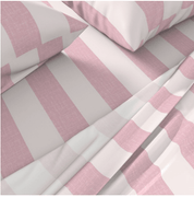 CABANA STRIPE DUVET IN PINK
