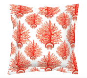 SEA BLOOMS DUVET IN ORANGE