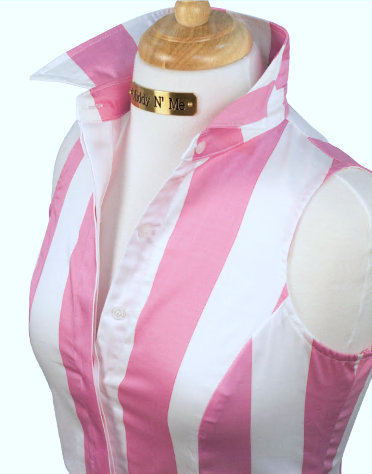 PADDOCK STRIPE SHIRT IN PERFECT PINK