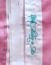 PADDOCK STRIPE SHIRT IN PERFECT PINK