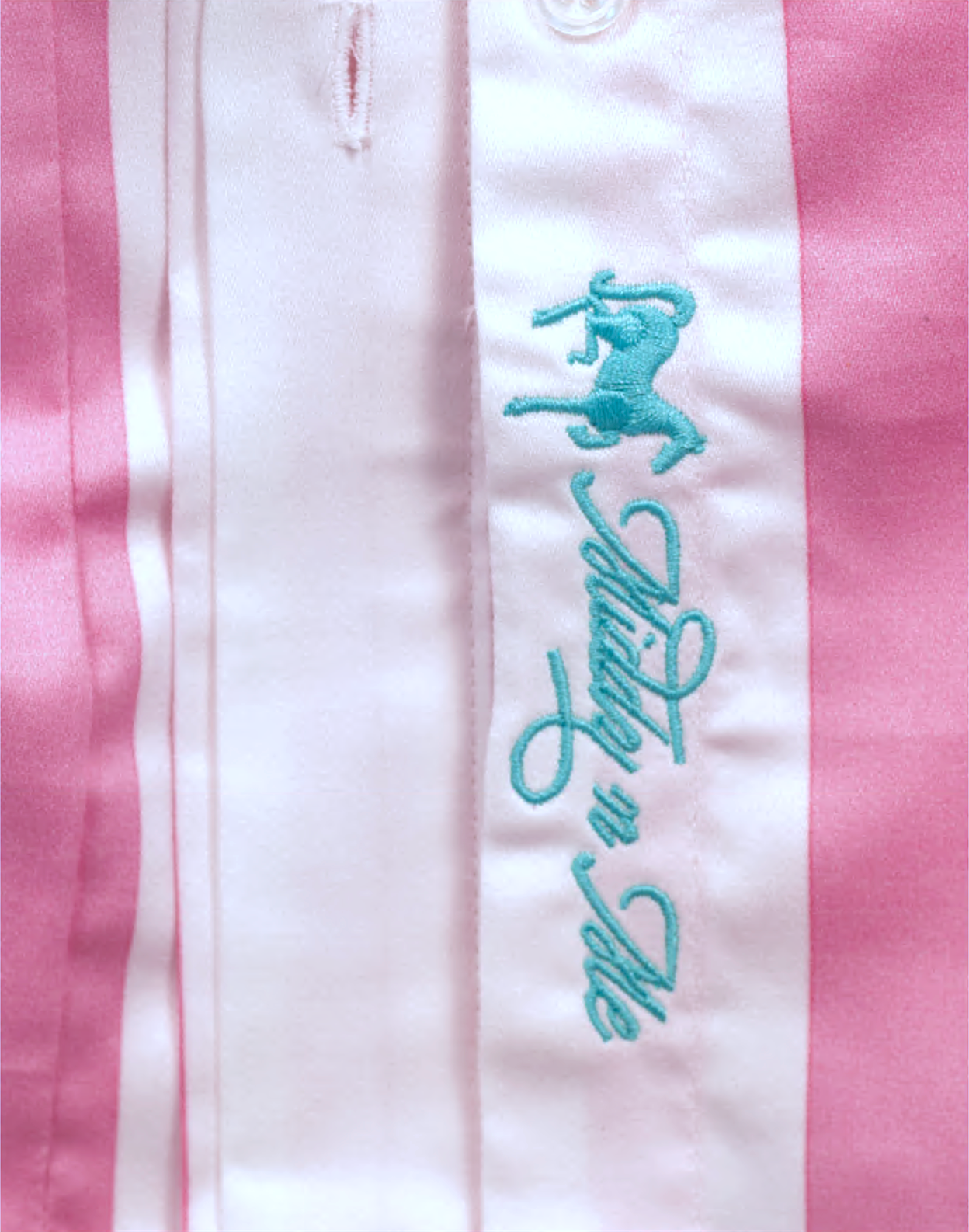 PADDOCK STRIPE SHIRT IN PERFECT PINK