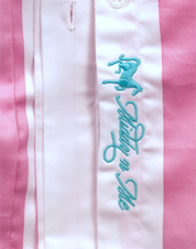 PADDOCK STRIPE SHIRT IN PERFECT PINK