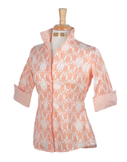 SEA ISLAND SHIRT IN JUST PEACHY