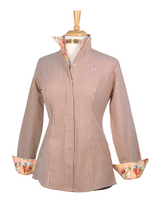 RIDE EM' COWGIRL SHIRT IN CHOCOLATE GINGHAM