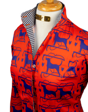 HOUND LOVE & NAVY GINGHAM SHIRT