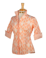 SEA ISLAND SHIRT IN JUST PEACHY