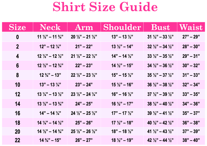 Shirt Size Guide