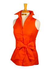 SUMMER RIDE SHIRT IN TANGERINE