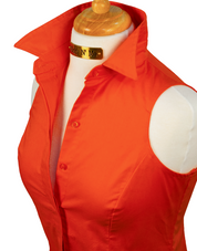 SUMMER RIDE SHIRT IN TANGERINE