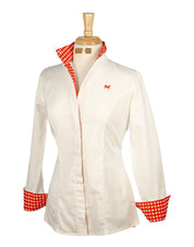 SWEET ANNIE SHIRT IN CRIMSON