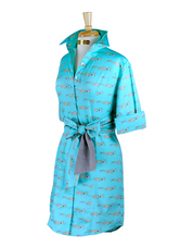 TIFFANY RACE HORSES DRESS WITH SASH
