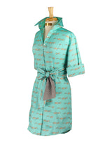 TIFFANY RACE HORSES DRESS WITH SASH