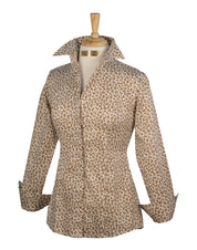 GONE WILD SHIRT IN UMBER / SIZE 4 / 28" / LONG SLEEVE