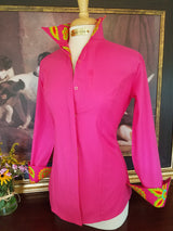 GARDEN PARTY SHIRT IN FUCHSIA