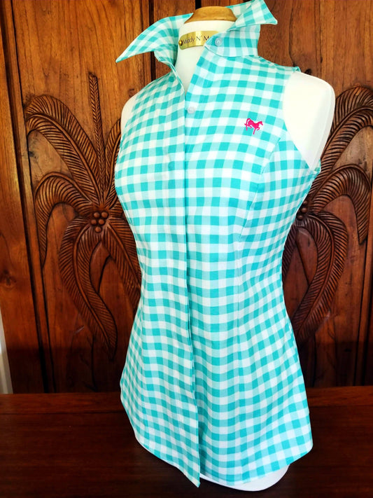 SWEET MELISSA SHIRT IN TURQUOISE - Middy N' Me
