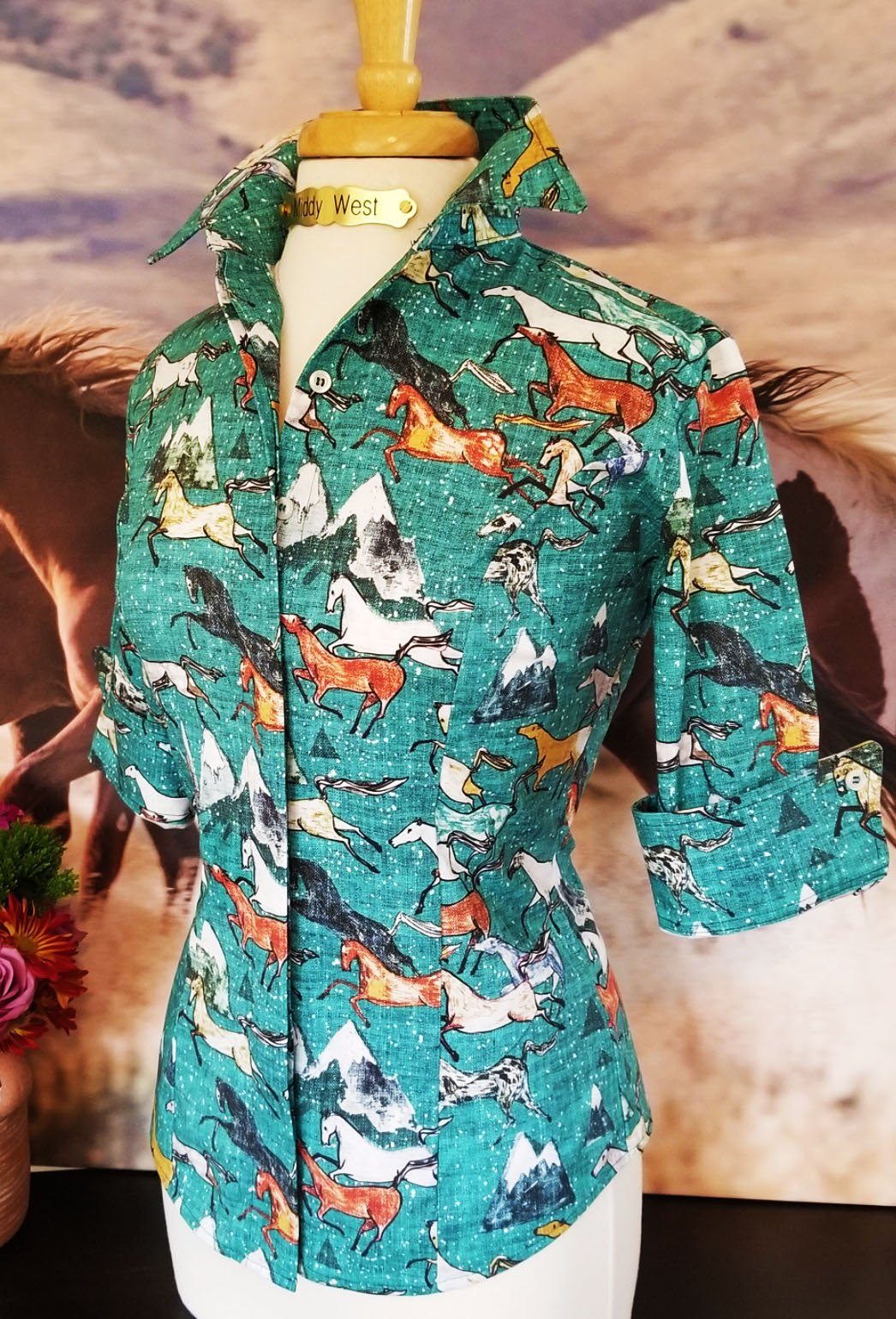 DAKOTA SHIRT IN TURQUOISE - Middy N' Me