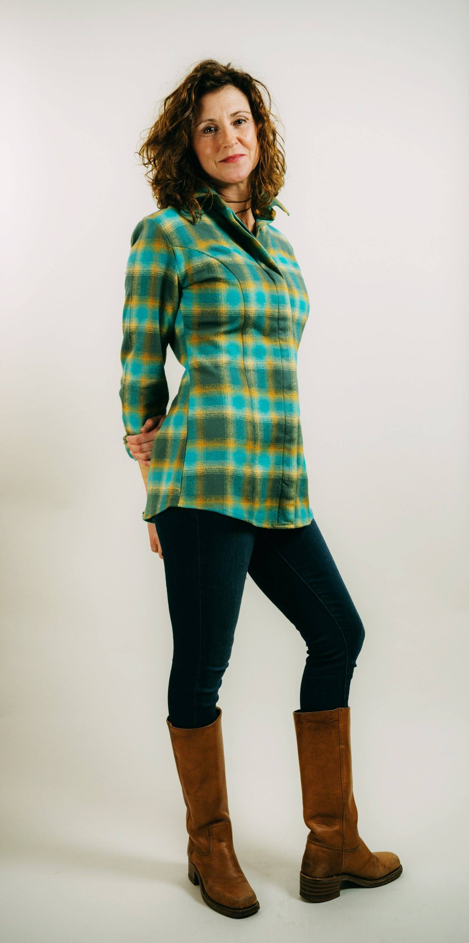 FOREVER FLANNEL IN MALACHITE - Middy N' Me