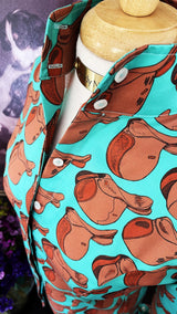 LA SELLE SHIRT IN TEAL