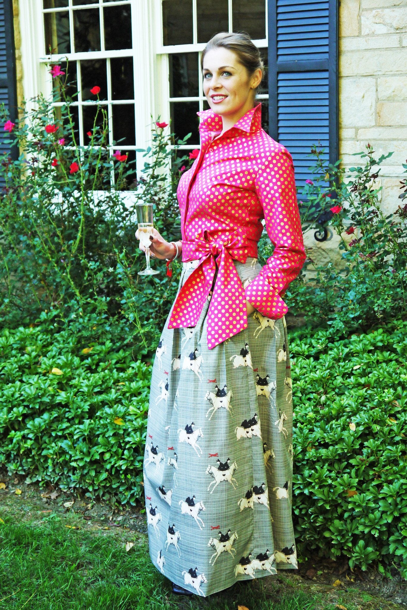 SIR THOMAS PINK SKIRT - Middy N' Me