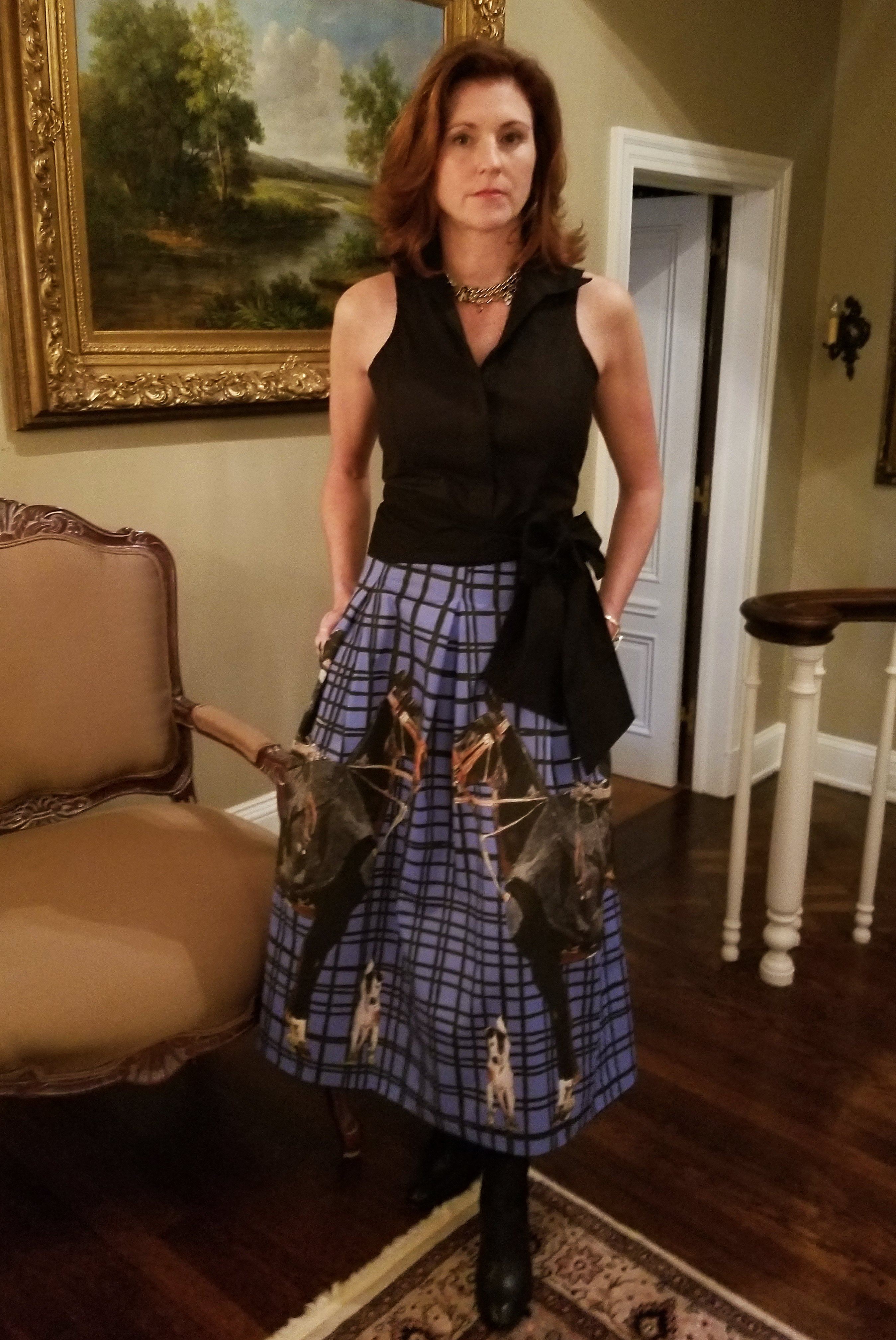 VALENTINE SKIRT IN SAPPHIRE - Middy N' Me