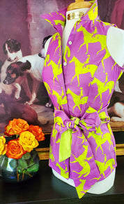 KELSO SHIRT WITH SASH IN ORCHID - Middy N' Me